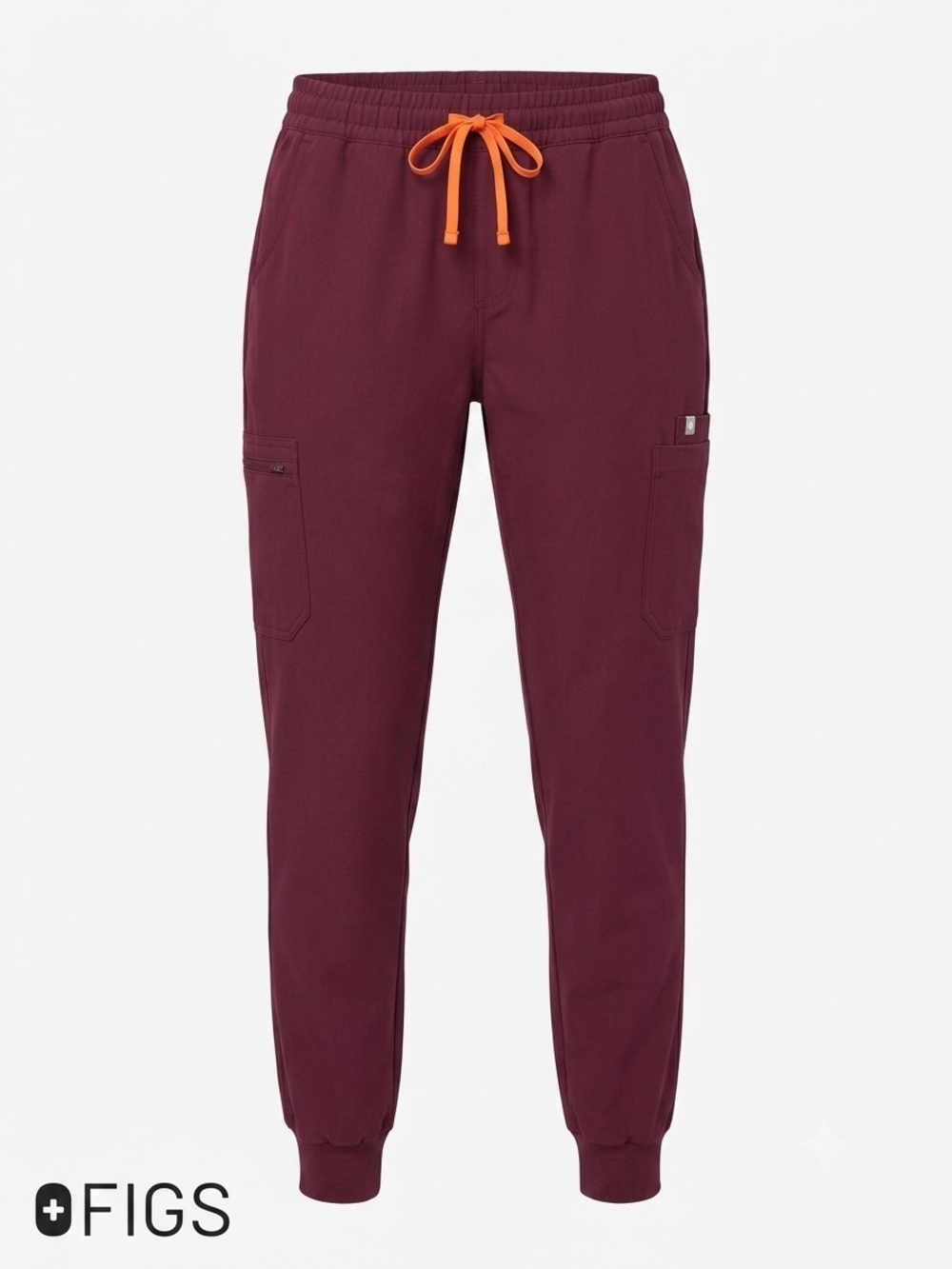 FIGS Zamora Jogger Scrub Pants Womens Medium Tall Medical Cargo Uniform Purple